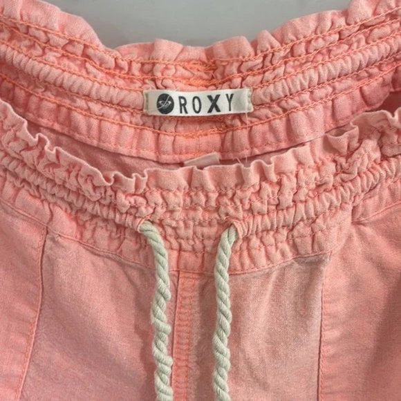 I ACCEPT OFFERS! ROXY Oceanside Neon Drawstring Wide Leg Beach Pant. WMNS L. - Picture 3 of 3